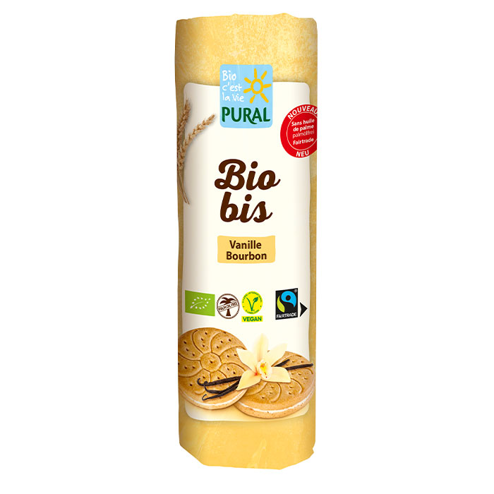 Pural Biobis Biscotti farciti con Crema alla Vaniglia Bourbon