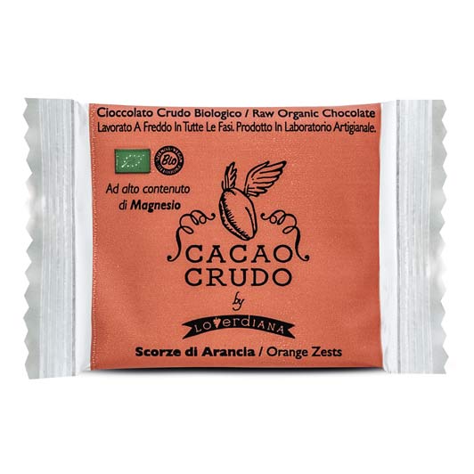 Cacao Crudo Tavoletta Fondente Scorze di Arancia