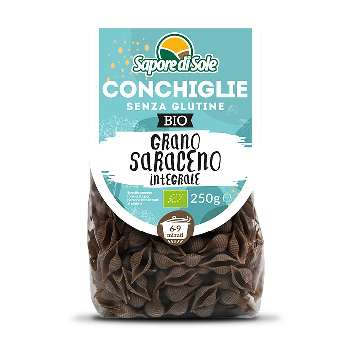 Conchiglie di Grano Saraceno Integrale SENZA GLUTINE