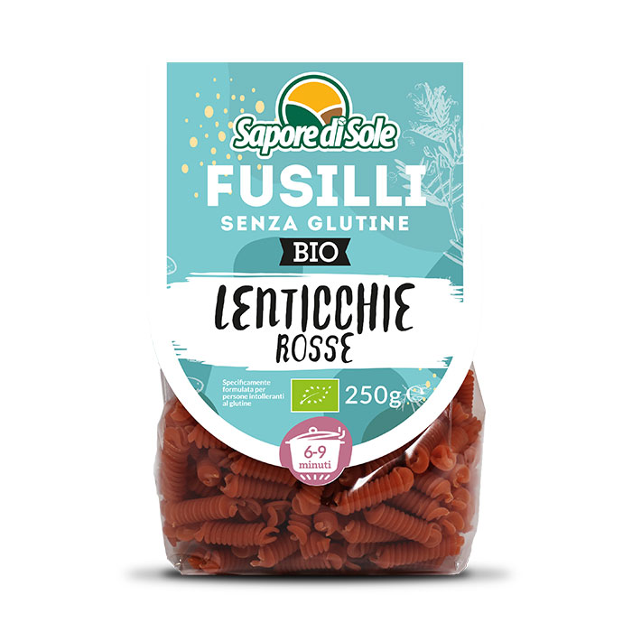 Fusilli di Lenticchie rosse SENZA GLUTINE