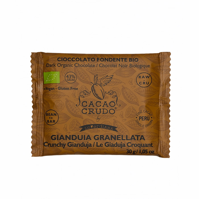 Cacao Crudo Tavoletta Fondente Gianduia Granellata