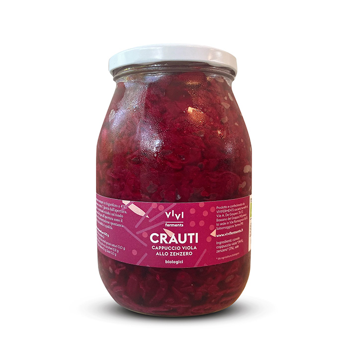 VIVI ferments Crauti - Cappuccio viola allo Zenzero