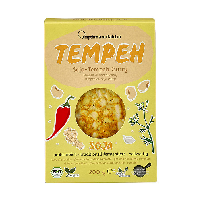 Tempehmanufaktur Tempeh di Soia al Curry