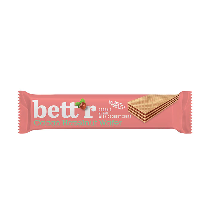 Bett'r Wafer di Farro con crema Nocciola e Cacao 