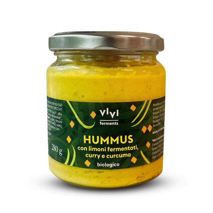 VIVI ferments Hummus con Limoni fermentati, Curry e Curcuma