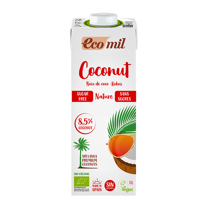 Ecomil - Bevanda di Cocco Senza Zucchero