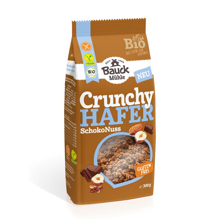 Bauck Mühle Granola Crunchy Cioccolato e Nocciole SENZA GLUTINE