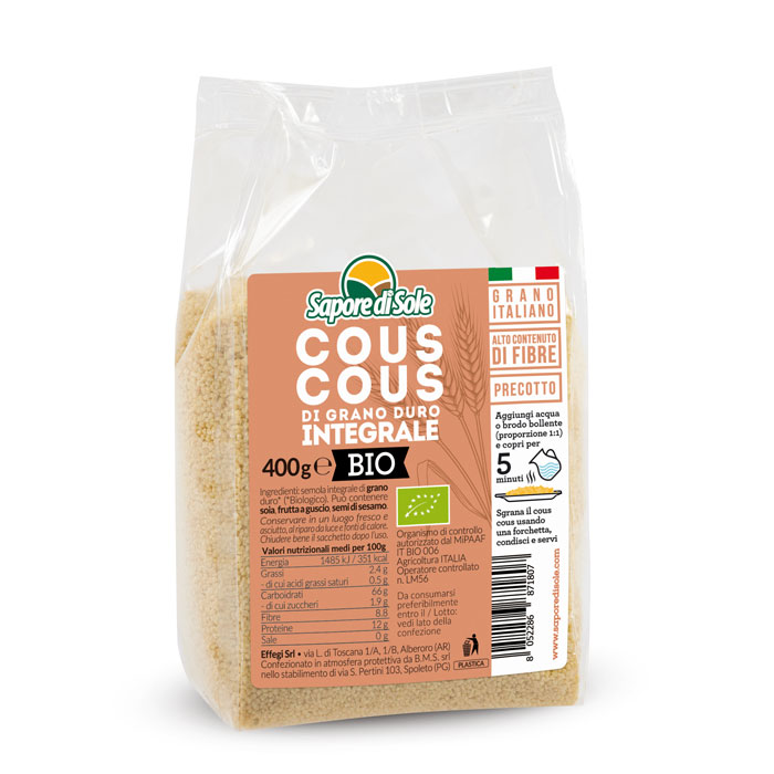 Cous Cous di Grano Duro Integrale