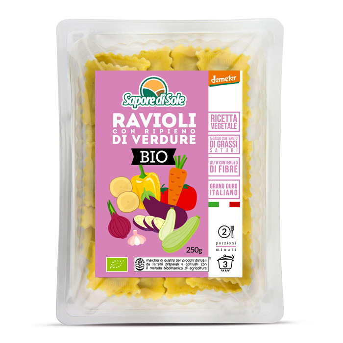 Ravioli con Ripieno di Verdure 