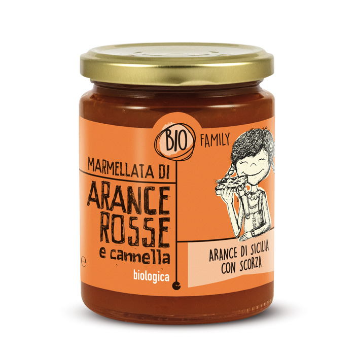 Bio Family Marmellata di Arance Rosse e Cannella