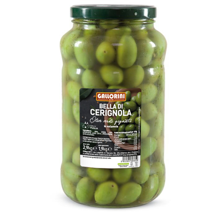 Gallorini Olive Verdi Bella di Cerignola al Naturale