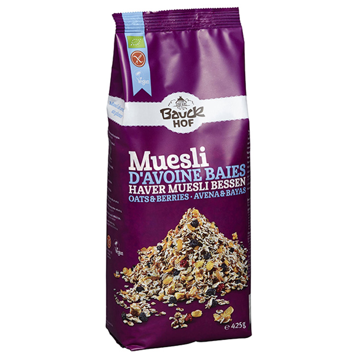 Bauck Mühle Muesli Avena e Frutti di Bosco SENZA GLUTINE