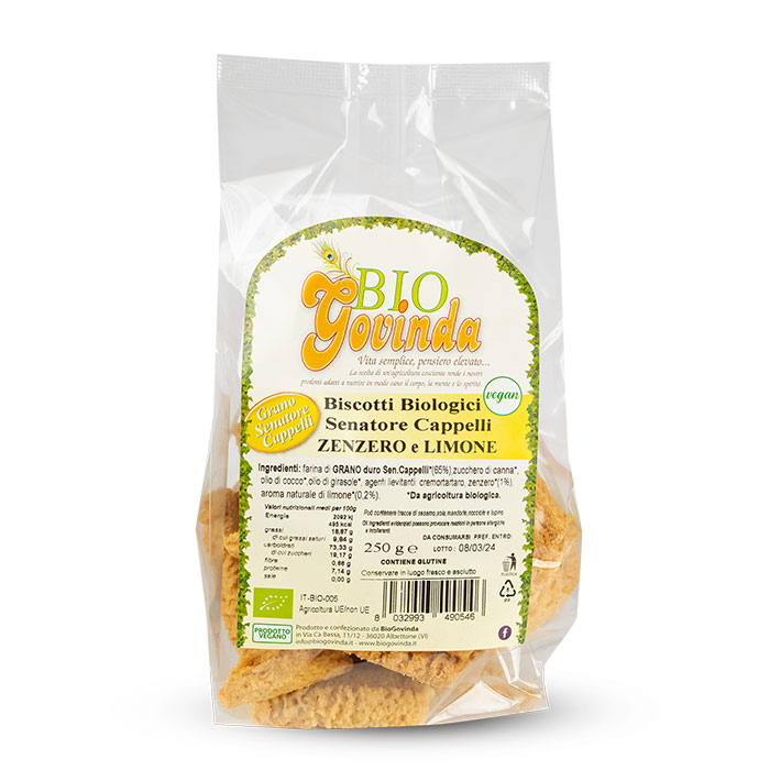 Biogovinda Biscotti di Senatore Cappelli e Zafferano