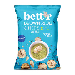 Bett'r Chips di Riso Integrale con Chia e Quinoa SENZA GLUTINE