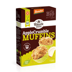 Bauck Müle Preparato per Muffins di Mele con Crumble SENZA GLUTINE