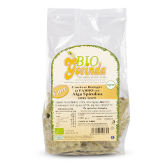 Biogovinda Cracker Farro con alga spirulina e rosmarino