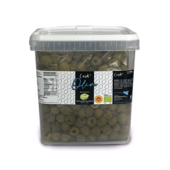 Cusà Olive verdi denocciolate Nocellara del Belice DOP in Salamoia (3 x 0,8Kg)